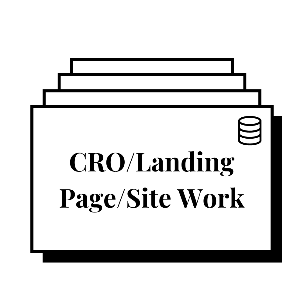 CRO/Landing pages/Site work